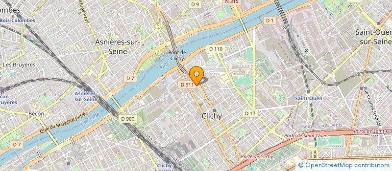 localisation de l'entreprise RJ DIFFUSION à CLICHY