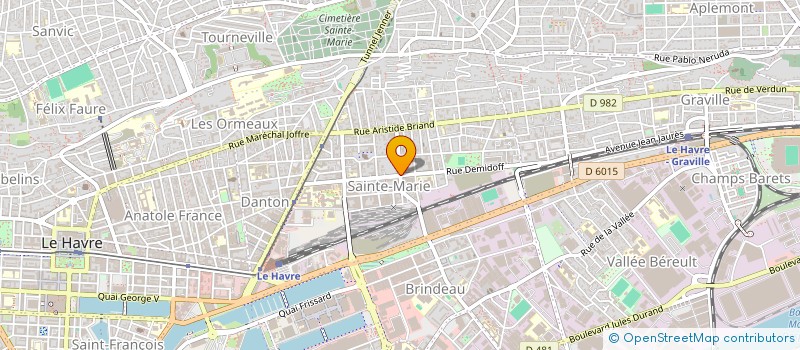 localisation de l'entreprise RJ DIFFUSION à LE HAVRE