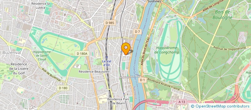 localisation de l'entreprise RJ FOOD à SAINT-CLOUD