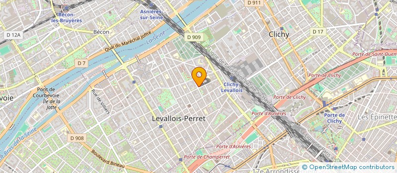 localisation de l'entreprise RJ HYGIENE à LEVALLOIS-PERRET