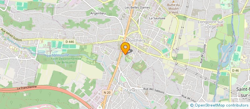 localisation de l'entreprise RJ IMMO à LINAS