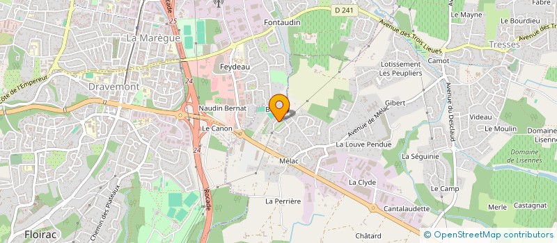 localisation de l'entreprise RJ IMMO  ARTIGUES-PRES-BORDEAUX