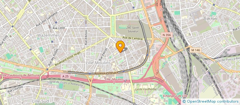 localisation de l'entreprise RJ IMMO à LILLE