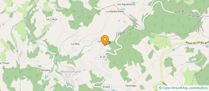 localisation de l'entreprise RJ INGENIERIE  MONTROMANT