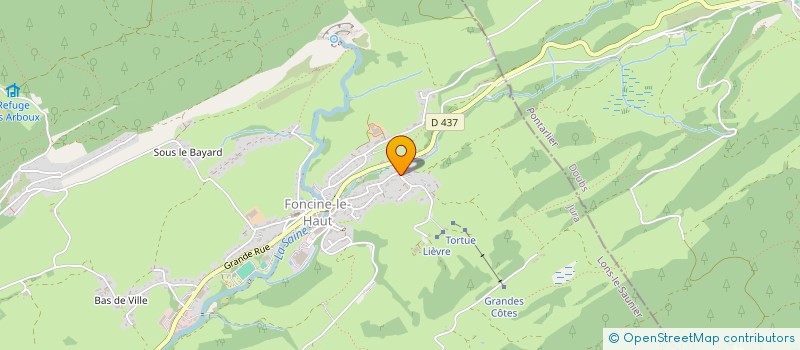 localisation de l'entreprise RJ INVEST  FONCINE-LE-HAUT