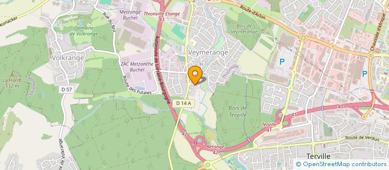 localisation de l'entreprise RJ INVESTISSEMENT  THIONVILLE