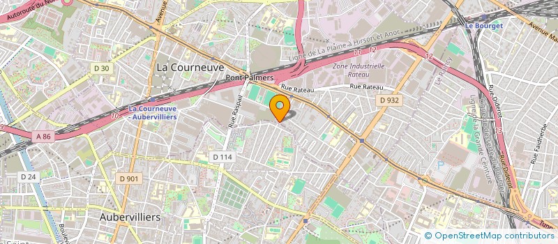 localisation de l'entreprise RJ MAITRIZ à LA COURNEUVE