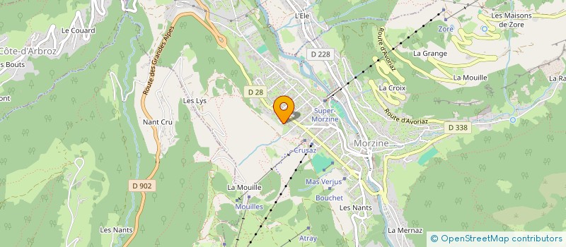 localisation de l'entreprise RJ MORZINE à MORZINE