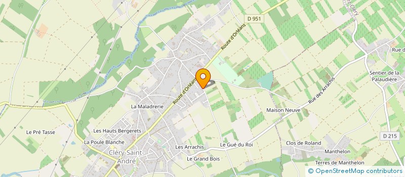 localisation de l'entreprise RJ PEINTURE à CLERY-SAINT-ANDRE