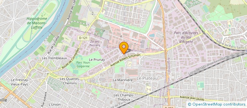 localisation de l'entreprise RJ REPARATION DE JANTES  SARTROUVILLE