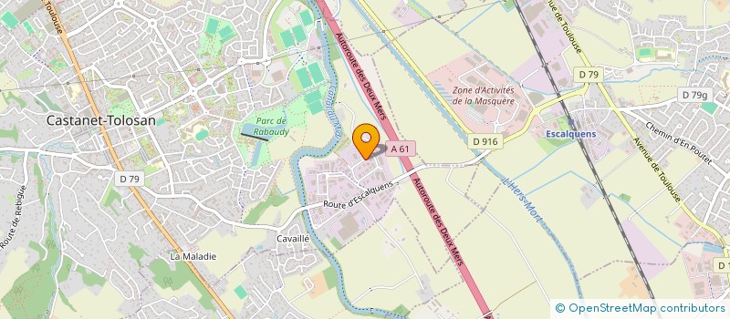 localisation de l'entreprise RJ REPARATION DE JANTES TOULOUSE à CASTANET-TOLOSAN