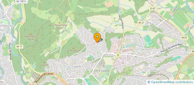 localisation de l'entreprise RJ-SABLIERE  CLAPIERS