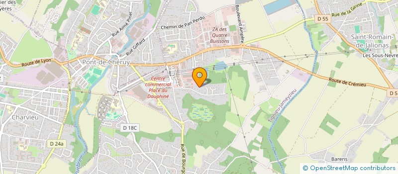 localisation de l'entreprise RJ SAVOIE  TIGNIEU-JAMEYZIEU