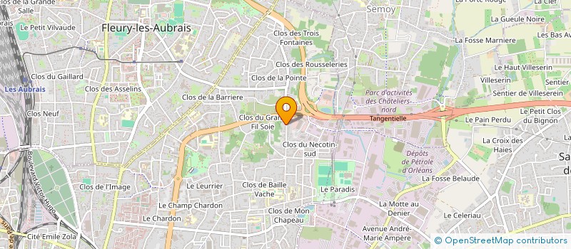 localisation de l'entreprise RJ SILLONS  ORLEANS