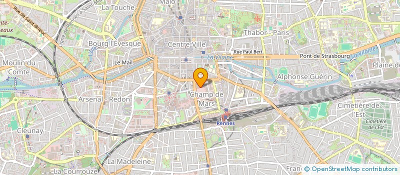 localisation de l'entreprise RJ TAXI  RENNES