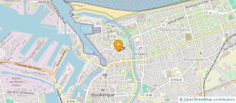 localisation de l'entreprise RJ TRANSPORT à DUNKERQUE