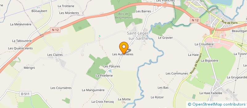 localisation de l'entreprise RJ VIANDES à SAINT-LEGER-SUR-SARTHE