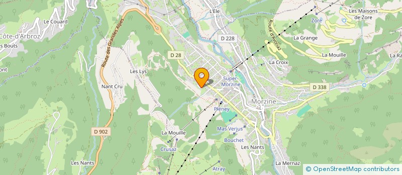 localisation de l'entreprise RJ XNV  MORZINE