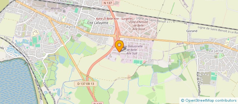 localisation de l'entreprise RJ2C17  AYTRE