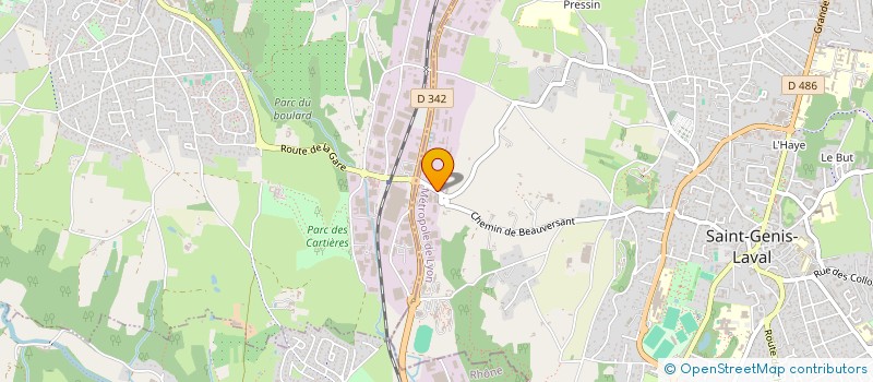 localisation de l'entreprise RJ2L  SAINT-GENIS-LAVAL