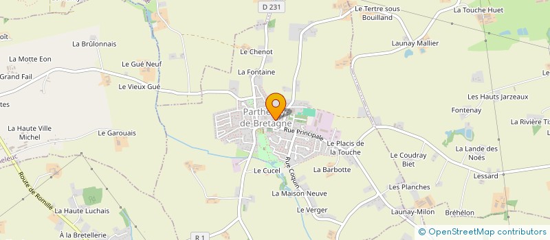 localisation de l'entreprise RJ35  PARTHENAY-DE-BRETAGNE