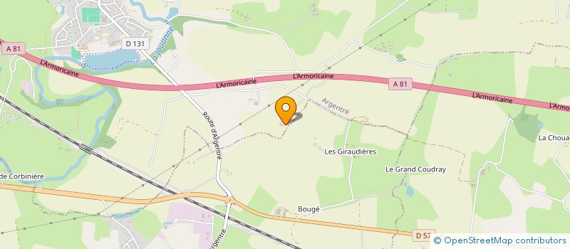 localisation de l'entreprise RJA ROUGIER  ARGENTRE