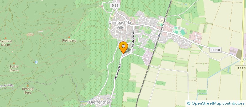 localisation de l'entreprise RJB  DAMBACH-LA-VILLE