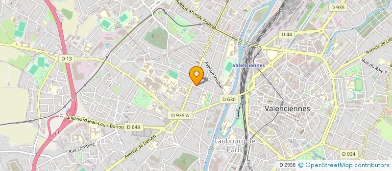 localisation de l'entreprise RJBROQ IMMO  VALENCIENNES