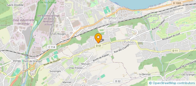 localisation de l'entreprise RJC 26  PUBLIER