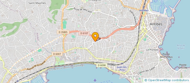 localisation de l'entreprise RJC  ANTIBES