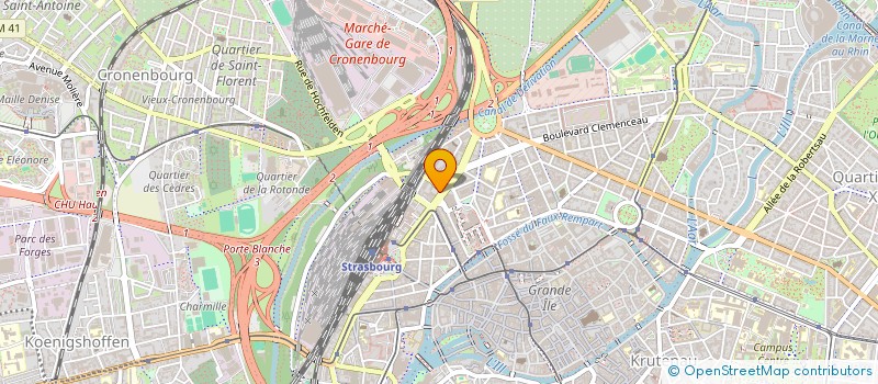 localisation de l'entreprise RJC DEVELOPPEMENT à STRASBOURG