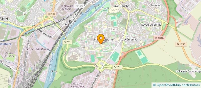 localisation de l'entreprise RJC TRANSPORT  CREIL