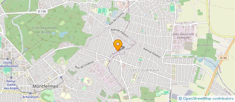 localisation de l'entreprise RJD à MONTFERMEIL
