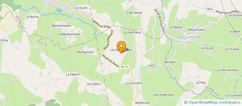 localisation de l'entreprise RJE ELECTRICITE GENERALE  SAINT-HEAND