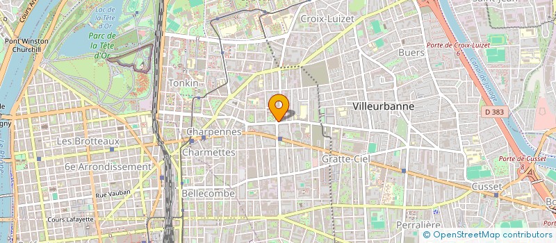 localisation de l'entreprise RJEV à VILLEURBANNE