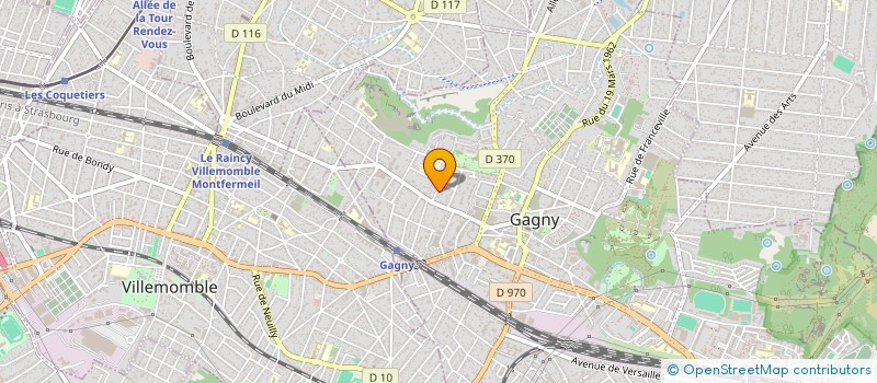 localisation de l'entreprise RJF IMMOBILIER à GAGNY
