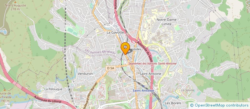 localisation de l'entreprise RJF INDUSTRIE à MARSEILLE