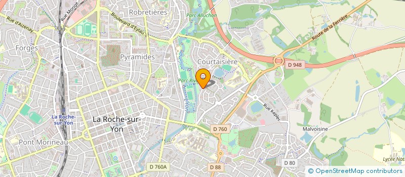 localisation de l'entreprise RJFM  LA ROCHE-SUR-YON