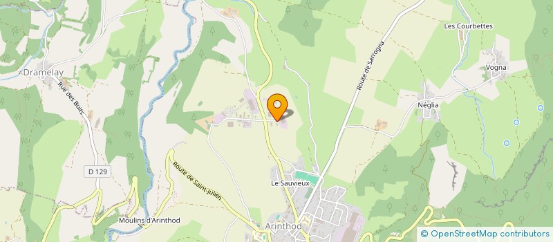 localisation de l'entreprise RJG FRANCE à ARINTHOD