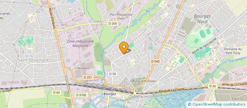 localisation de l'entreprise RJJV GUILLAUMIN  BOURGES