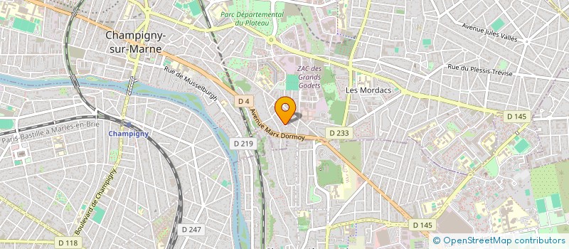 localisation de l'entreprise RJL  CHAMPIGNY-SUR-MARNE