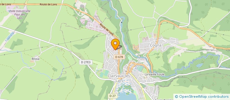 localisation de l'entreprise RJM à CLAIRVAUX-LES-LACS