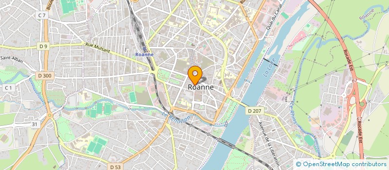 localisation de l'entreprise RJM  ROANNE