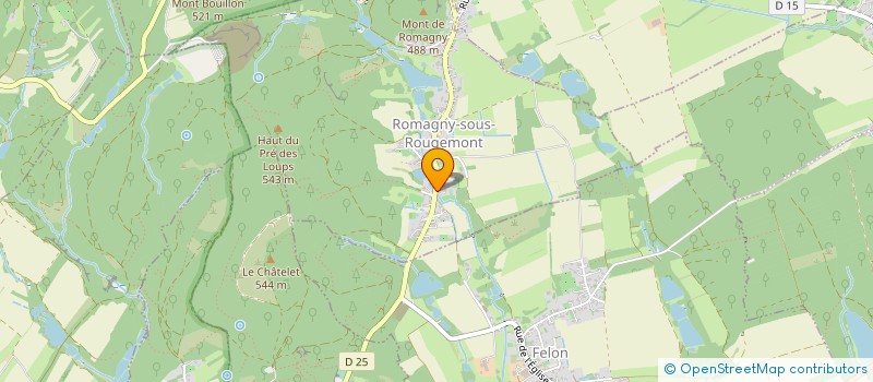 localisation de l'entreprise RJM CONCEPTION à ROMAGNY-SOUS-ROUGEMONT
