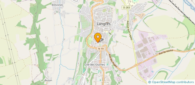 localisation de l'entreprise RJM INVEST à LANGRES