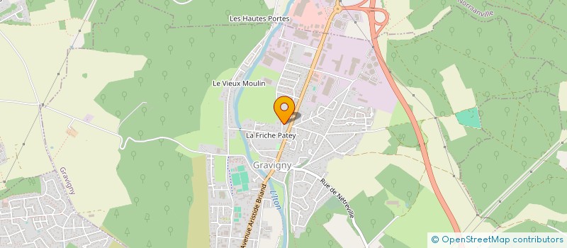 localisation de l'entreprise RJM INVESTIS'EURE à GRAVIGNY