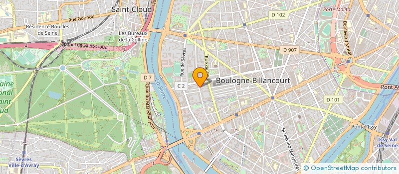 localisation de l'entreprise RJP à BOULOGNE-BILLANCOURT