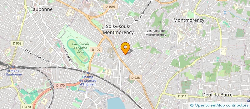localisation de l'entreprise RJP YNVEST  SOISY-SOUS-MONTMORENCY