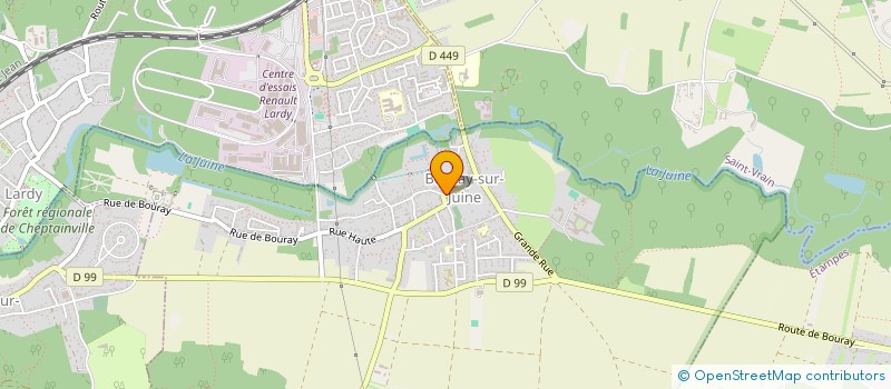 localisation de l'entreprise RJS  BOURAY-SUR-JUINE