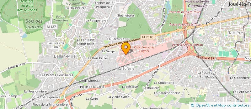 localisation de l'entreprise RJS INVEST  JOUE-LES-TOURS